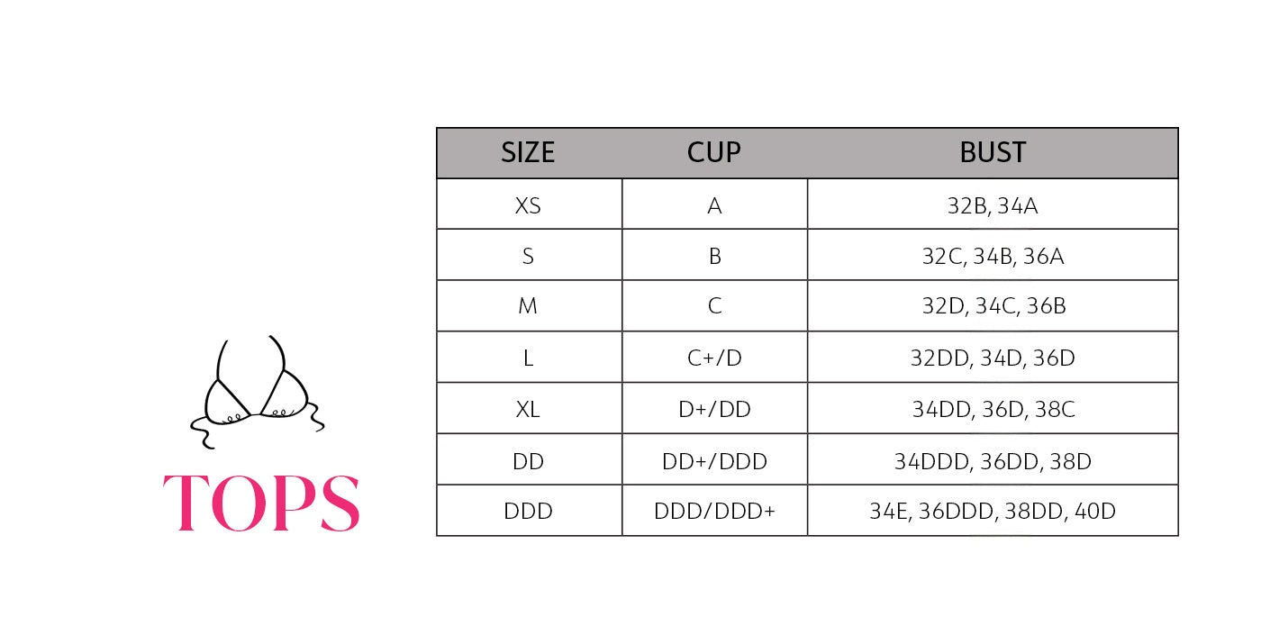 Product size guide