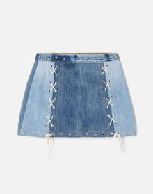 Womens | Denim Laced Midi | Indigo