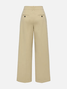 High-Waisted Wide-Leg Pants | Khaki