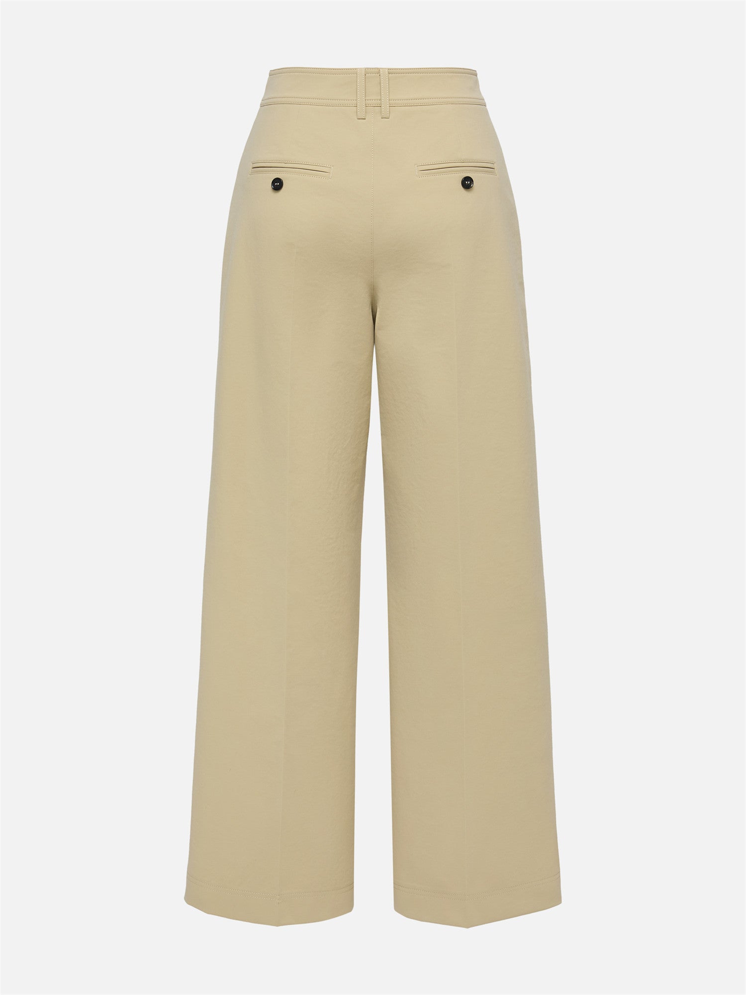 High-Waisted Wide-Leg Pants | Khaki