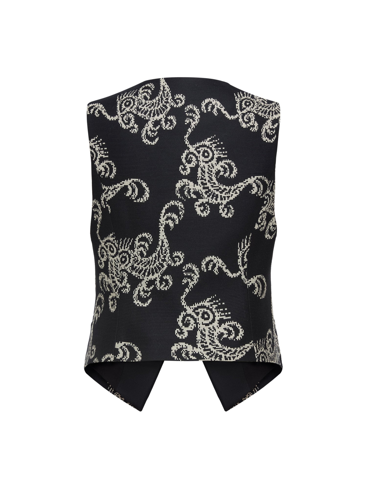 Patterned Vest | Black