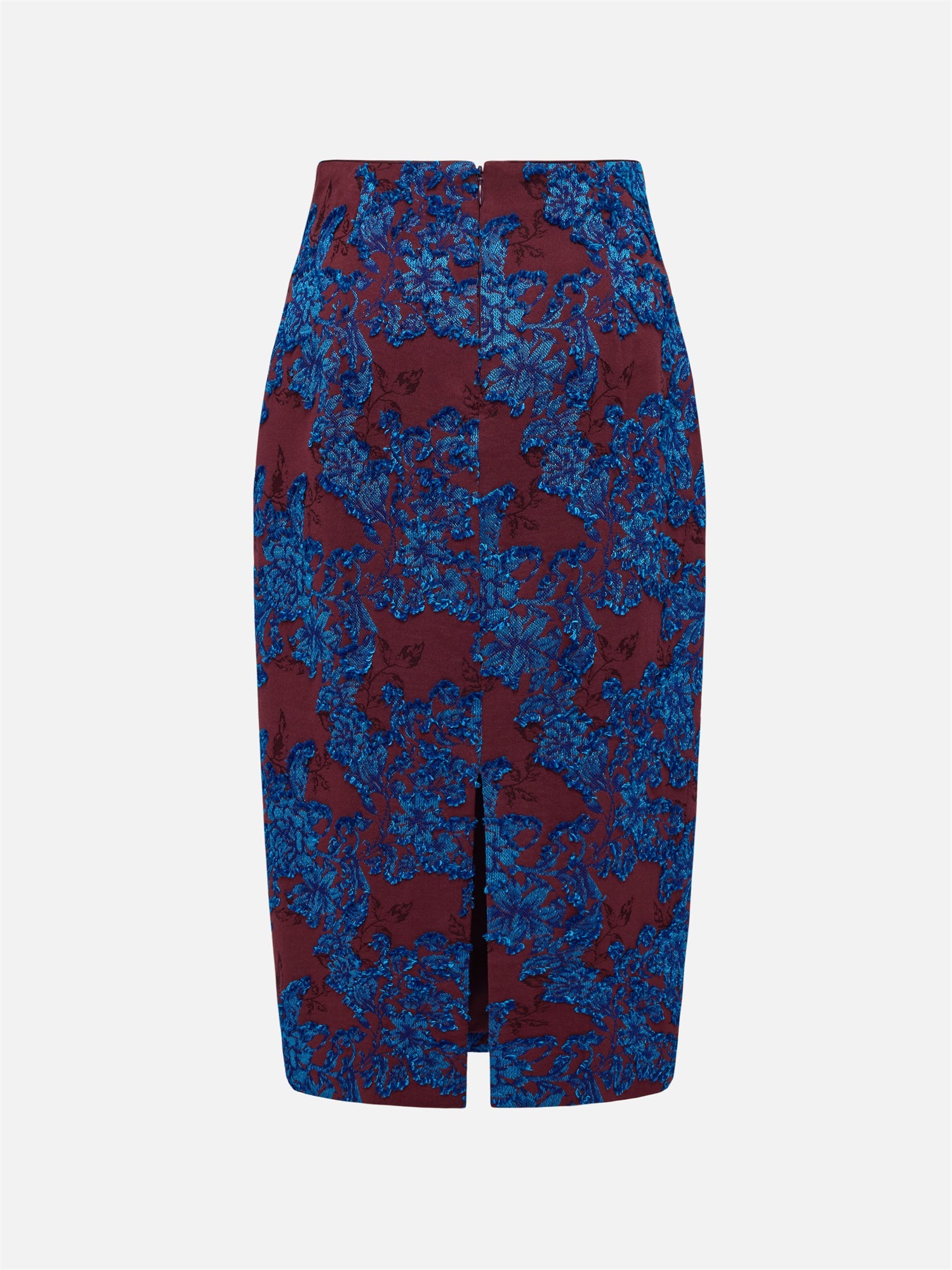 Elegant Pencil Skirt | Wine Red