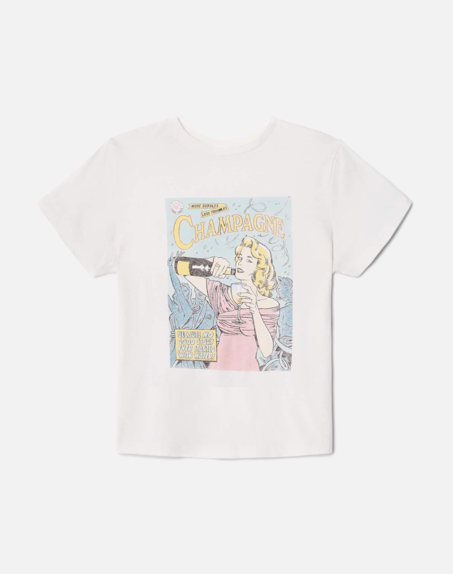 Womens | Classic "Bubbles" Tee | Vintage White