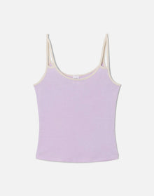 Womens | Hanes Gemini Tank | Baby Violet with Vintage White
