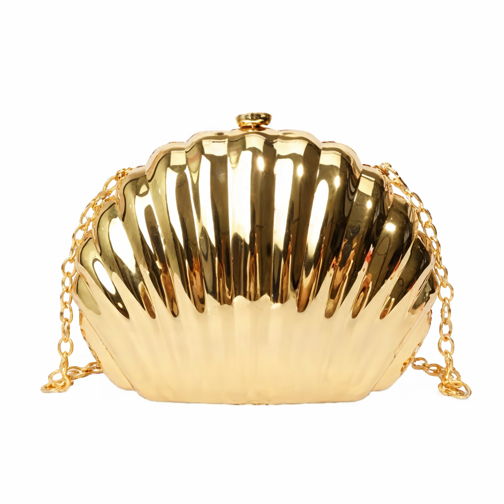 Mermaid Crossbody Clutch | Gold
