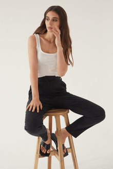 High Waisted Pleated Trouser - Almina Concept