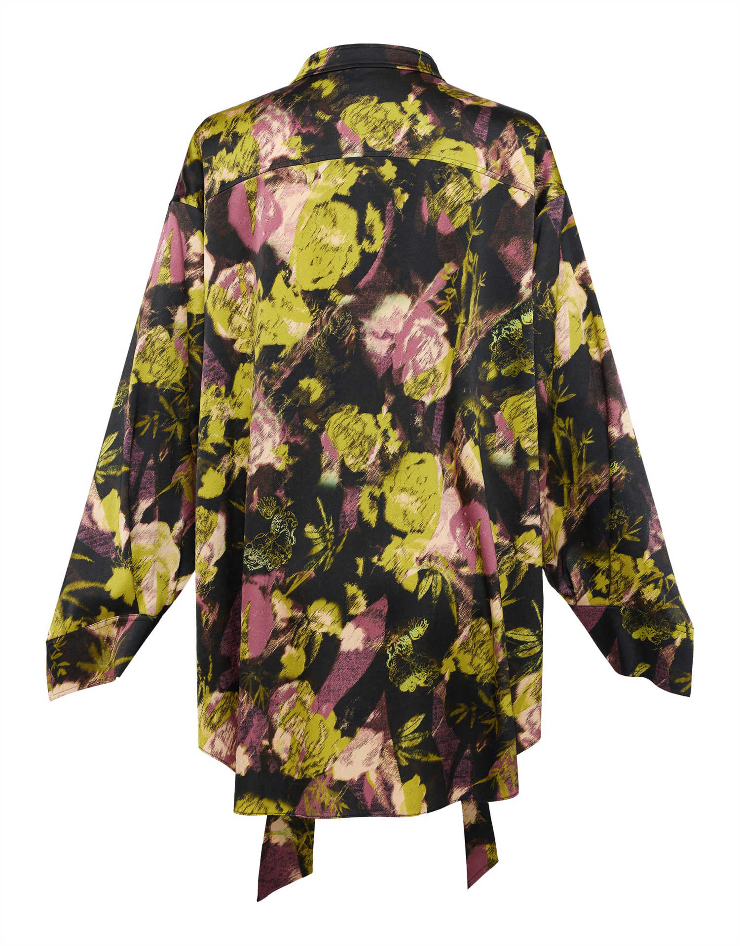 Silk Floral Shirt | Black