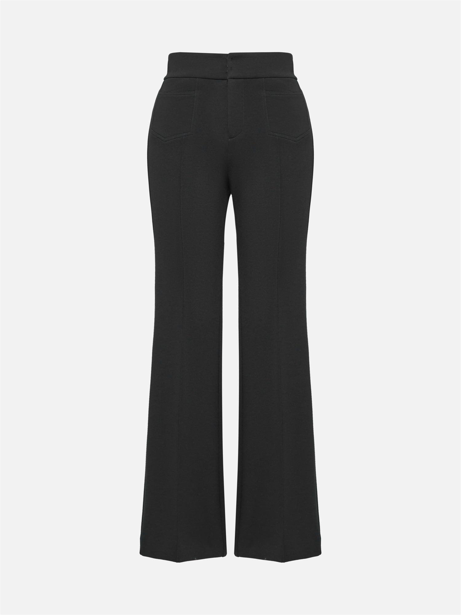 Comfortable Flared Trousers | Black