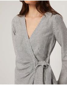 Women | Air Linen Wrap Dress | Grey