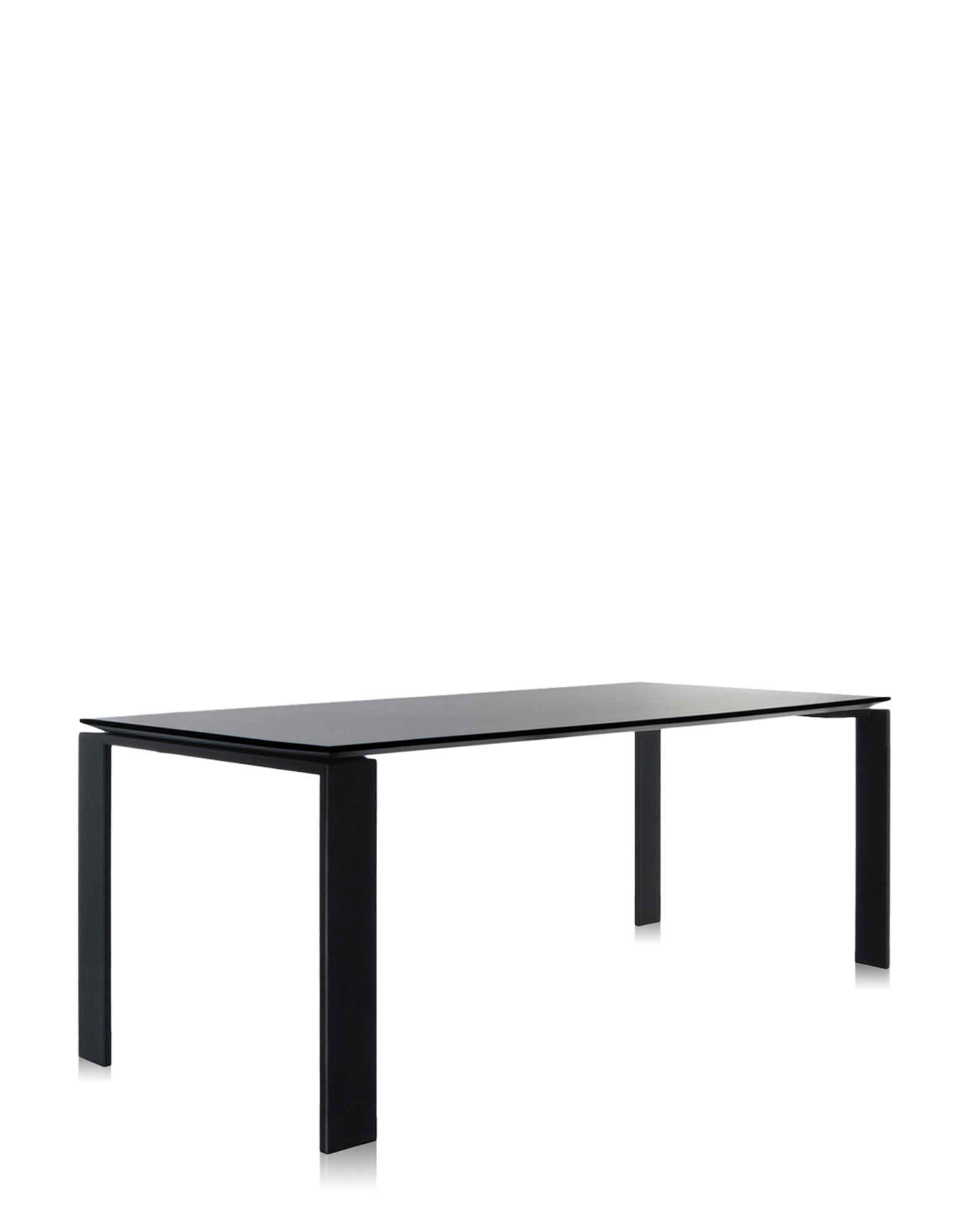 Four Rectangular Dining Table | Single | Black/Black