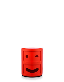 Componibili Wink Smile Storage Unit - 2 Elements | Single | Red