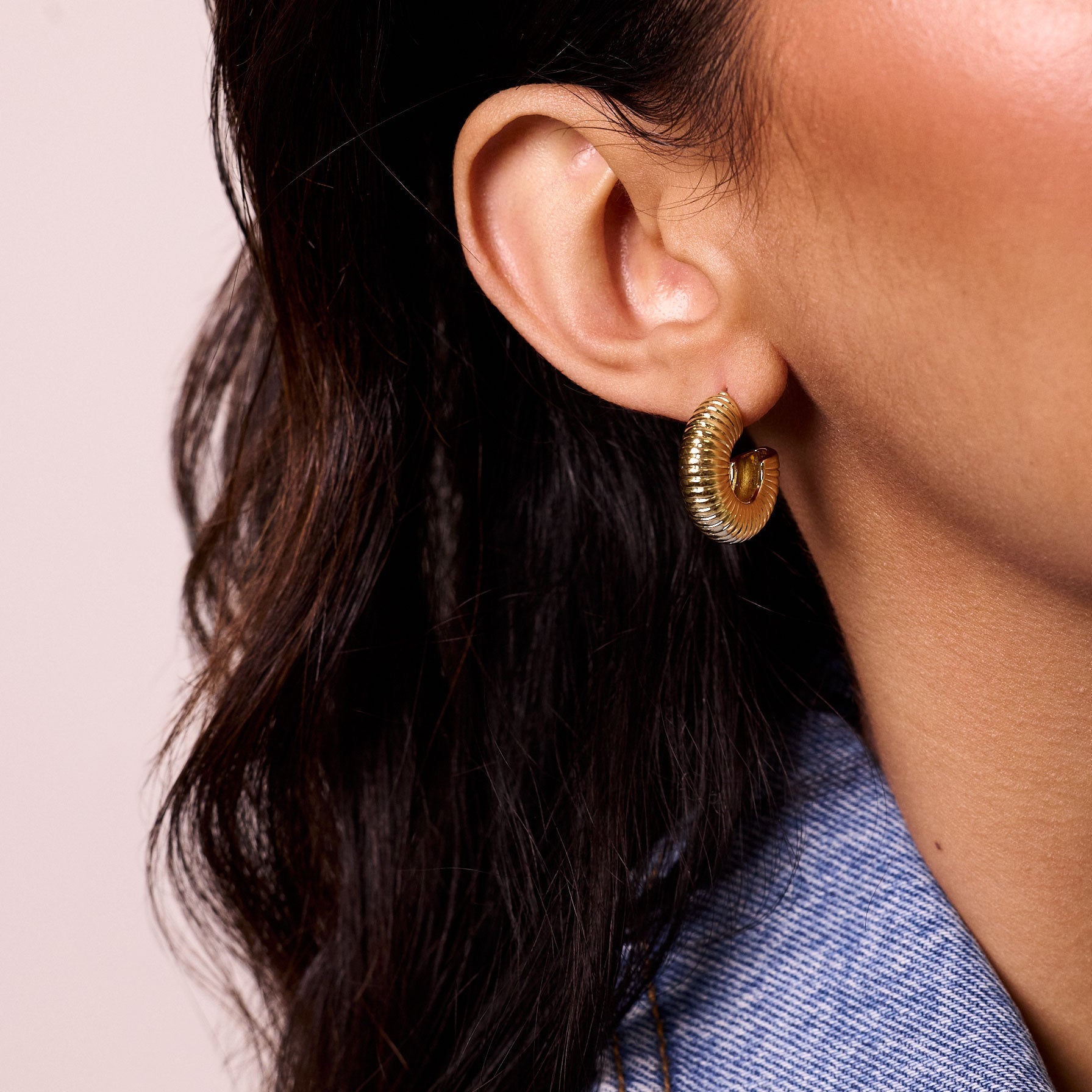 West Hoops | 14K Gold Plated