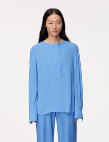 Panelled Blouse | Cornflower