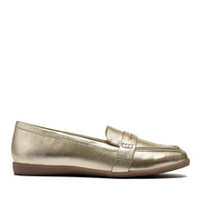 Kody Casual Loafer | Gold Faux Nappa