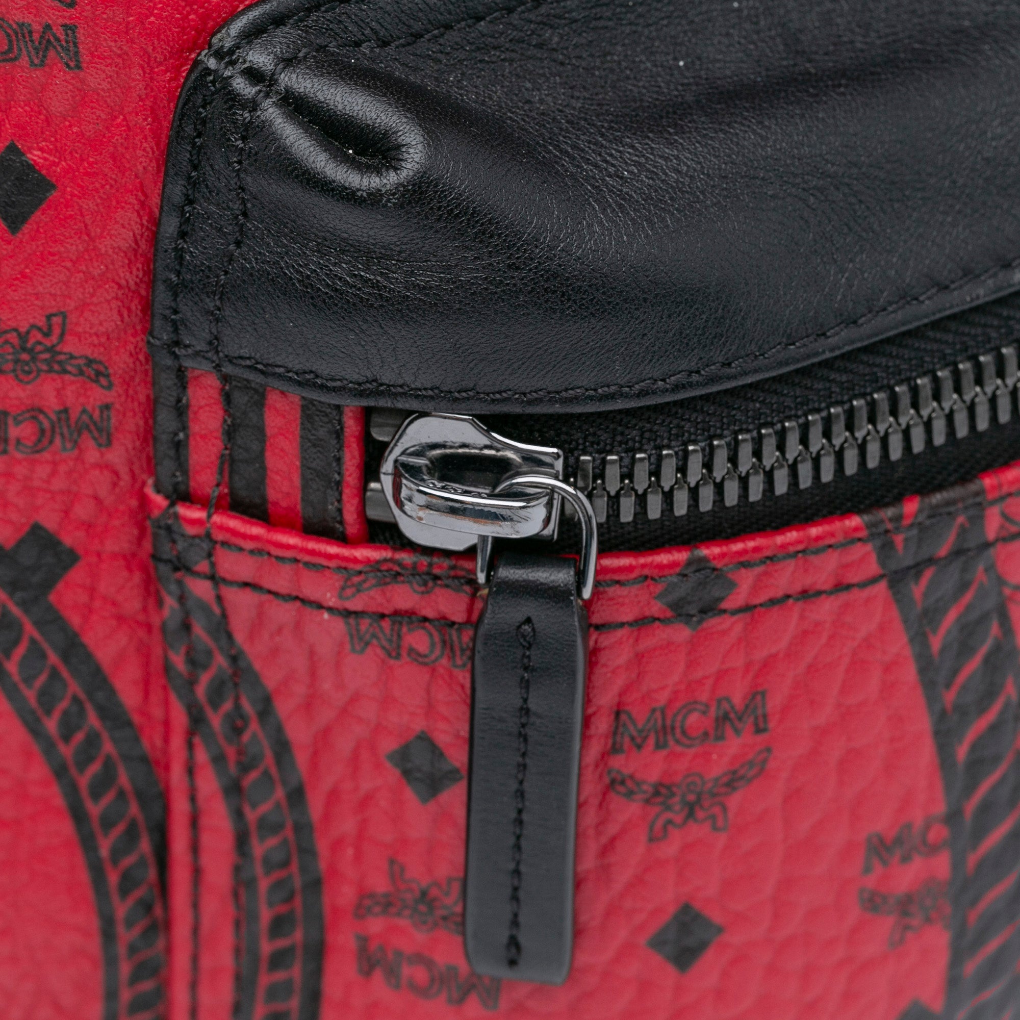 MCM | Pre-Owned Baroque Stark Backpack | Red
