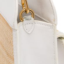 Burberry | Pre-Owned Pocket Raffia Satchel | Brown