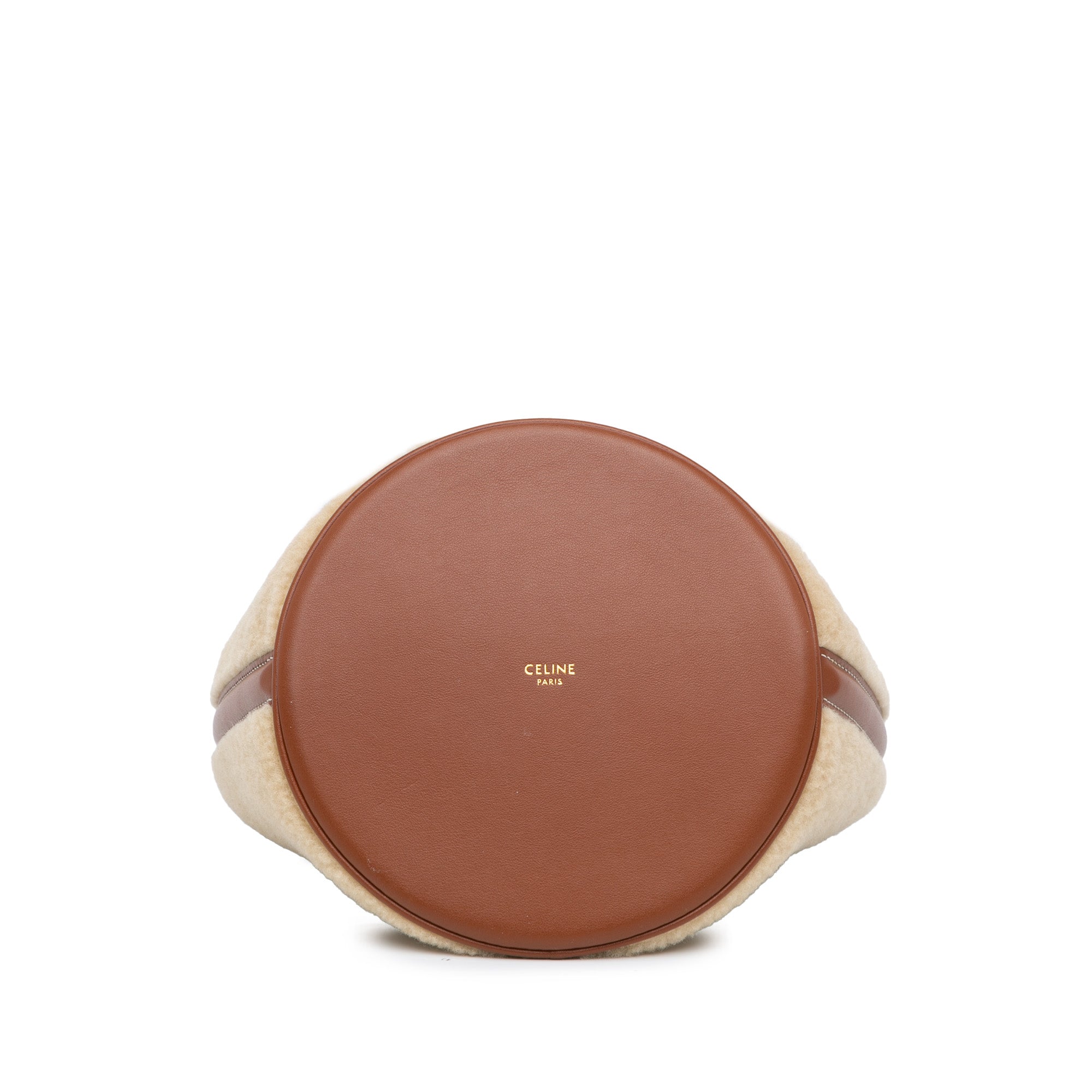 Celine | Pre-Owned Shearling Bucket 16 | Brown/Beige