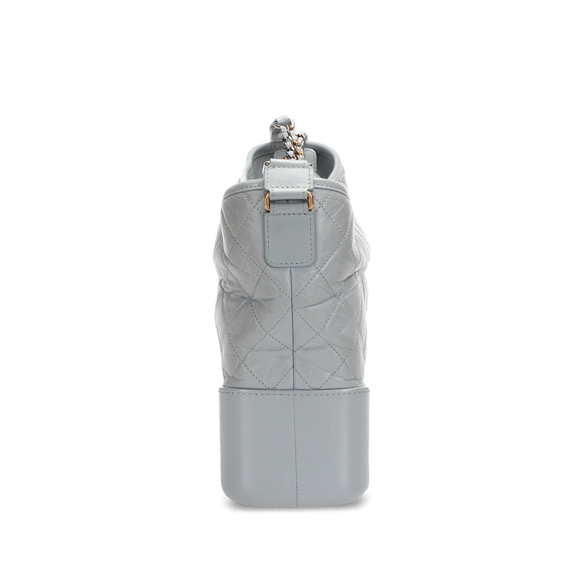 Chanel | Pre-Owned Medium Gabrielle Leather Shoulder Bag | Gray