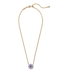 Emeline Flower Necklace in Blue - Loren Hope
