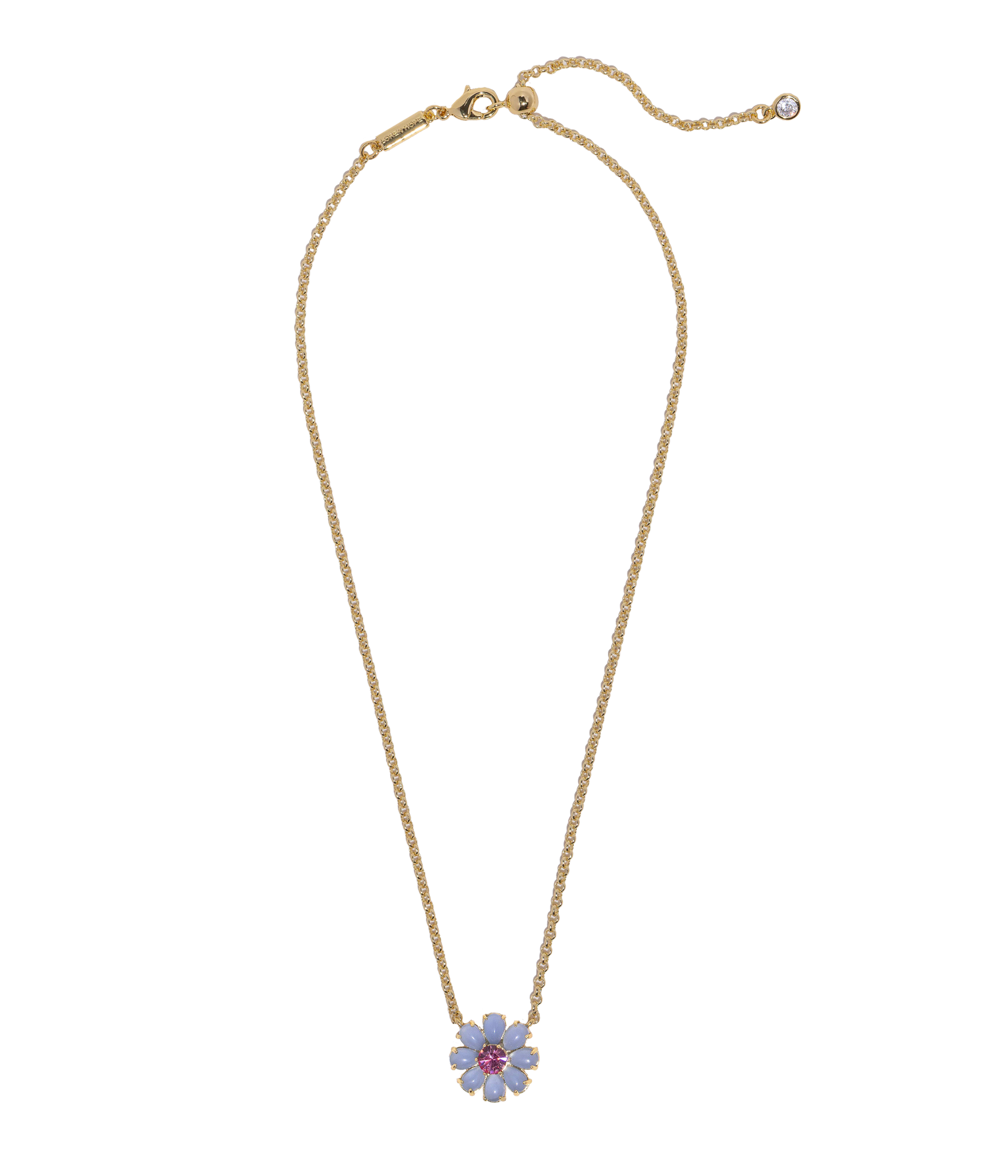 Emeline Flower Necklace in Blue - Loren Hope