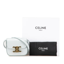 Celine | Pre-Owned Mini Calfskin Claude Crossbody | Blue/Light Blue