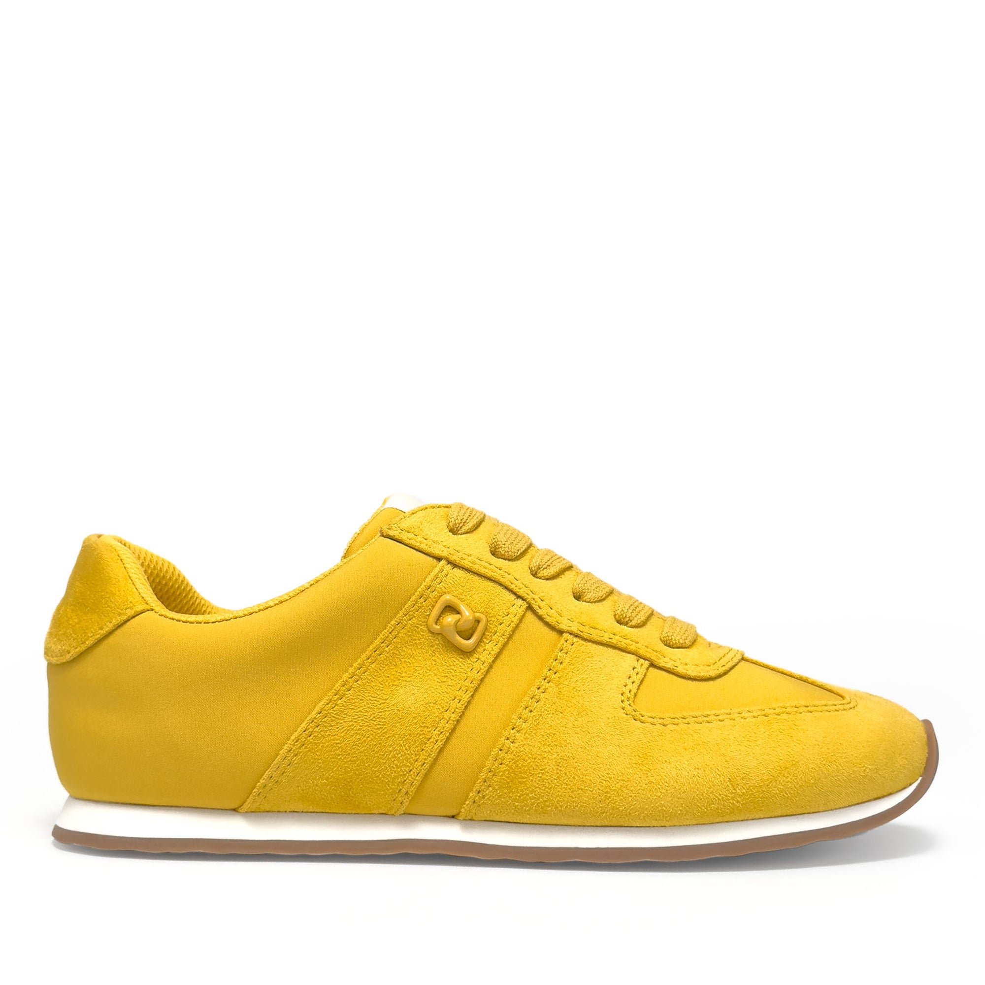 Jett Sneaker Lace Up | Golden Yellow Nylon/Faux Suede