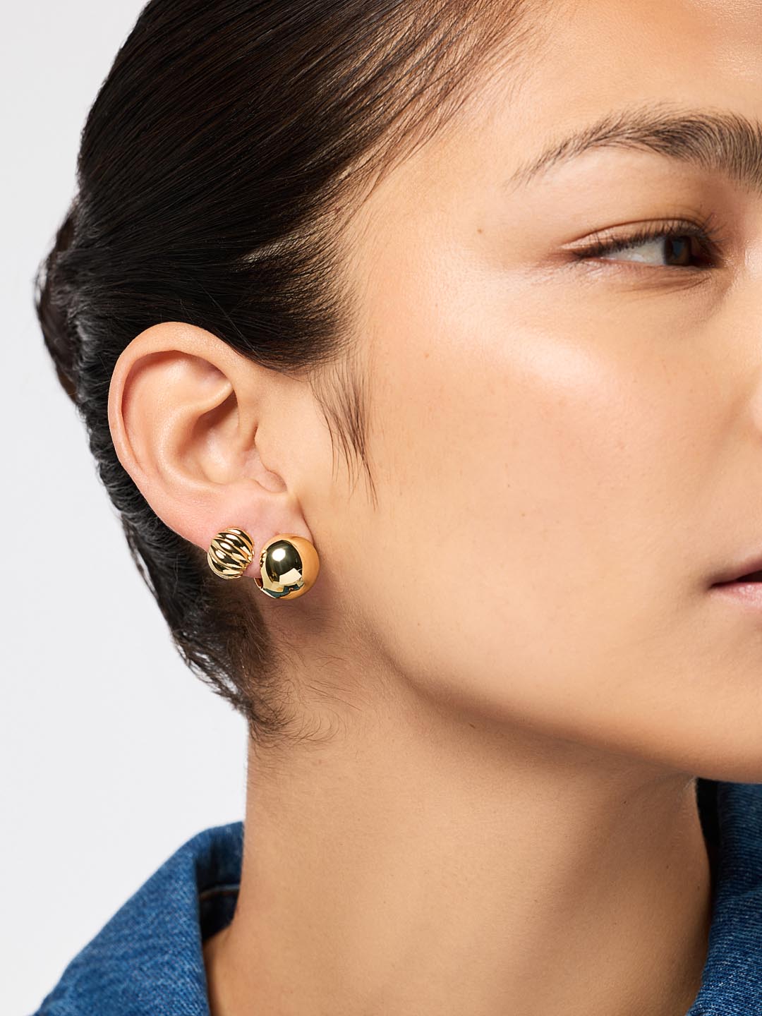 Colton Mini Statement Earrings | 14K Gold on Brass