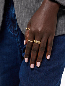 Eden Band Ring | 14K Gold on Brass | Cubic Zirconia