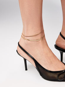 Alden Anklet | 14K Gold on Stainless Steel