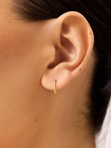 Oval Twist Hoop Earrings | 10K Solid Gold