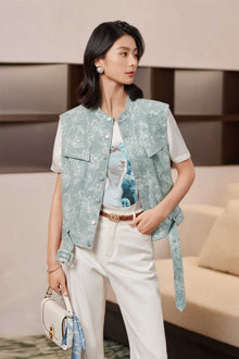 Jacquard Vest | Green