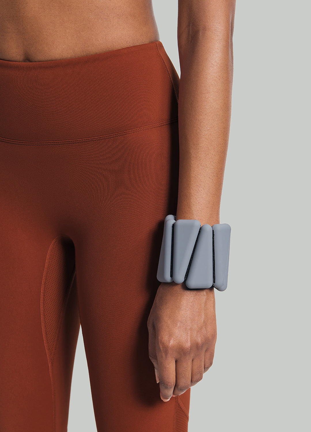 High-Waisted Impact Mesh Leggings | Rust Brown