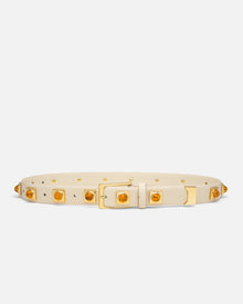 No. 2 Belt | Linen/Gold