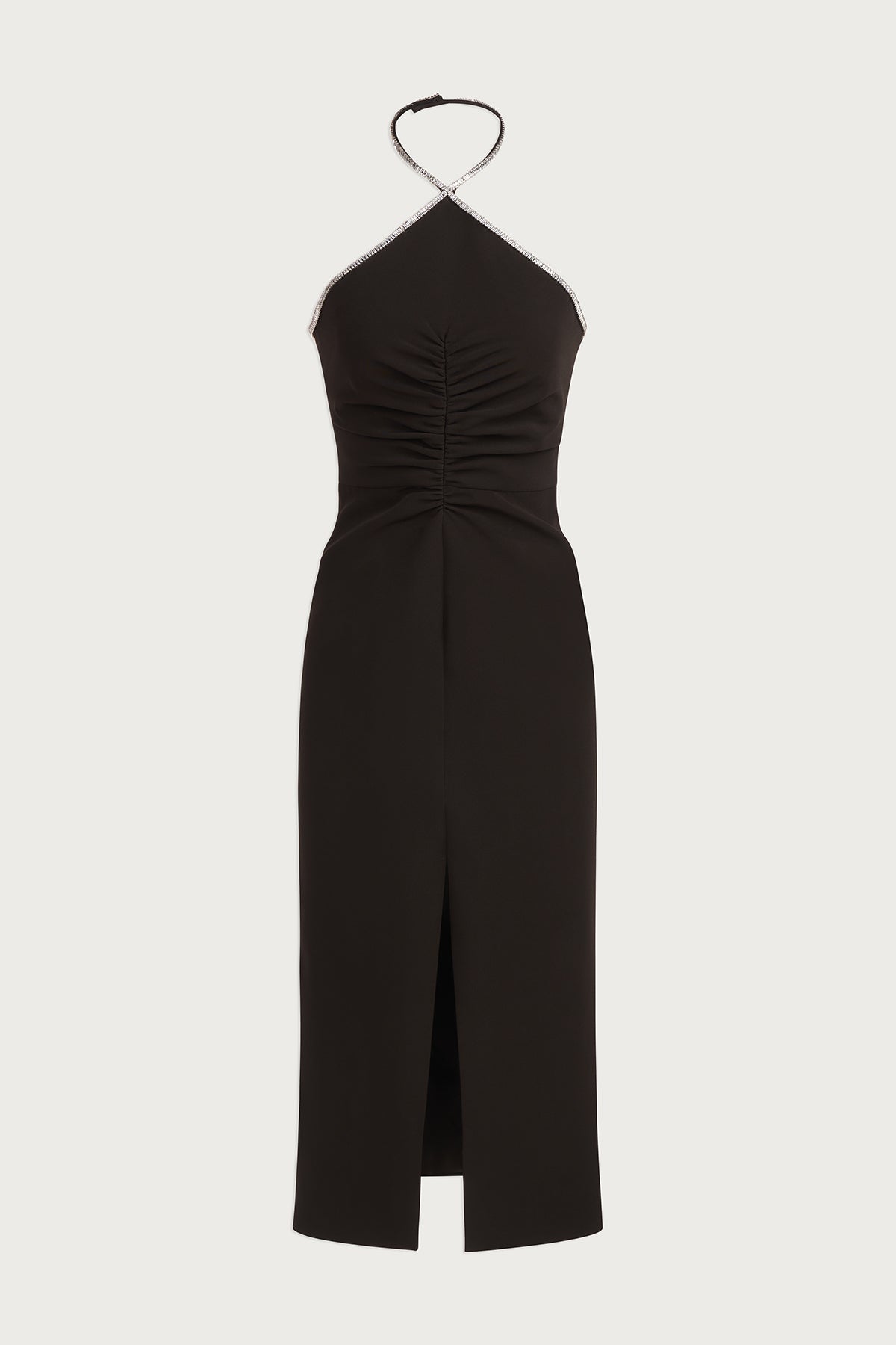 Halston | Piper Dress With Crystal Trim | Black