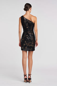 Halston | Sharon Dress In Sequin & Tulle | D. Floral Multi