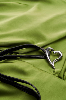Halston | Christa Dress In Satin | Mojito