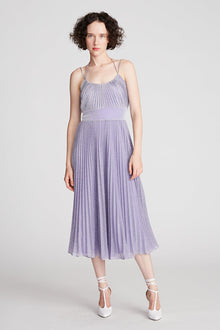 Halston | Evelia Dress In Shimmer Jersey | Amethyst