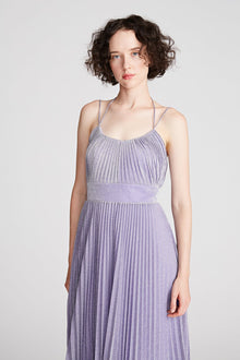 Halston | Evelia Dress In Shimmer Jersey | Amethyst