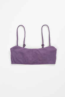 Boucle Hidden Underwire Bikini Top | Purple