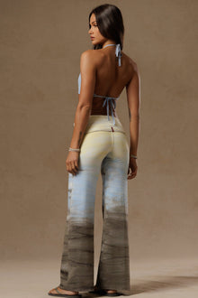 Women | Vintage Halter Bra | Sky Blue Mineral Wash