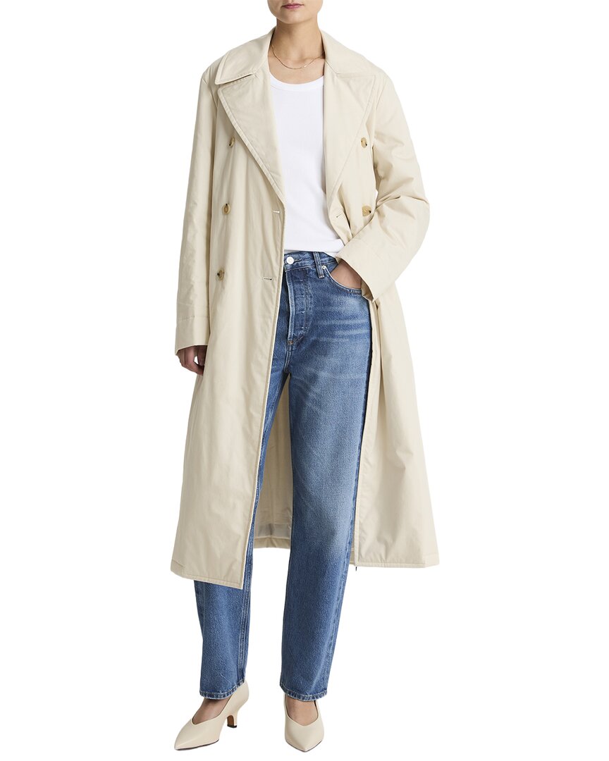 Vince | Womens | Padded Long Coat | White