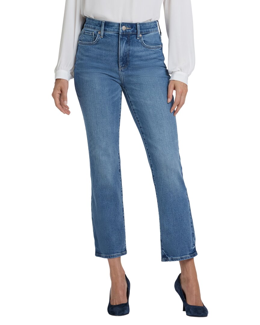 NYDJ | Womens | Petite Marilyn Bastille Sea Straight Leg Jean | Blue Multi
