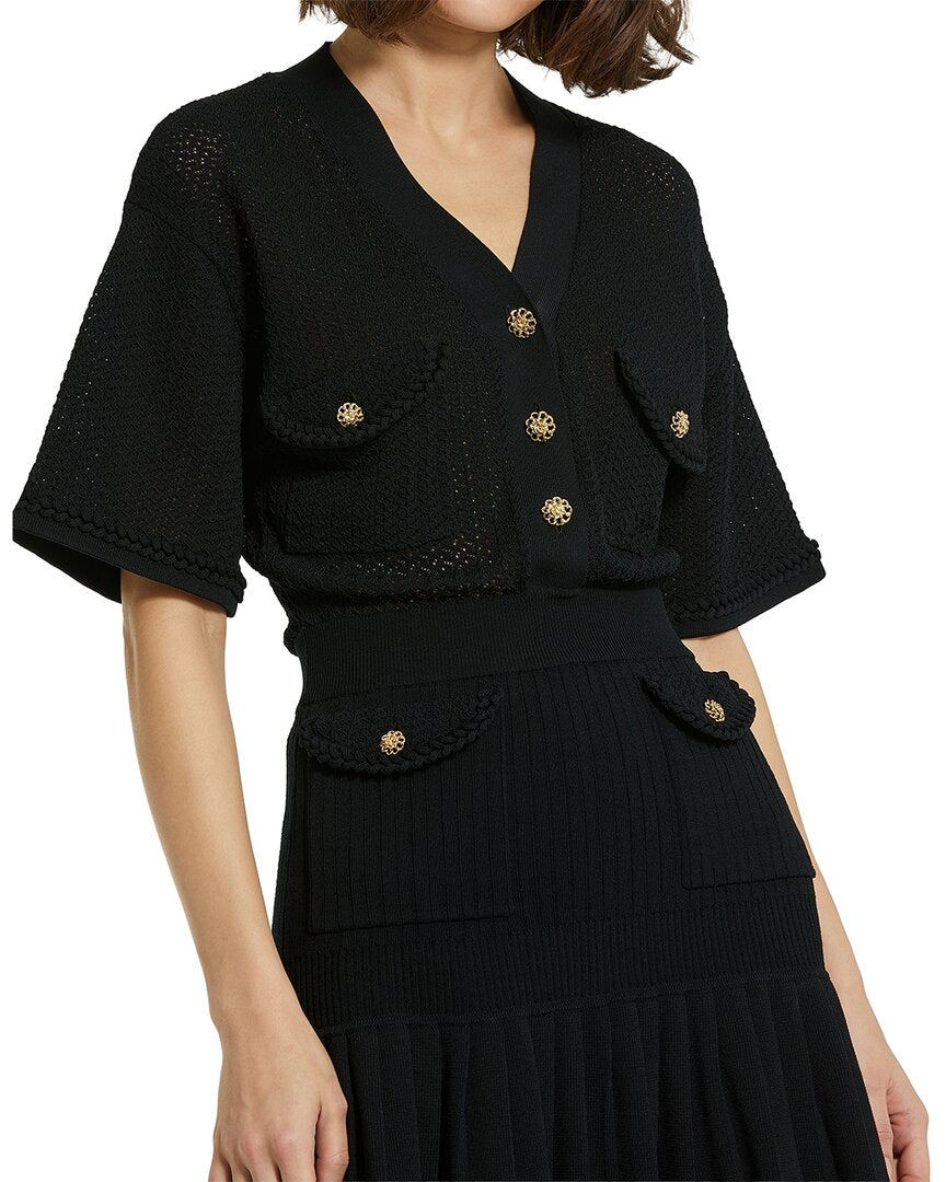 Mac Duggal | Womens | Button-Up Dress | Black