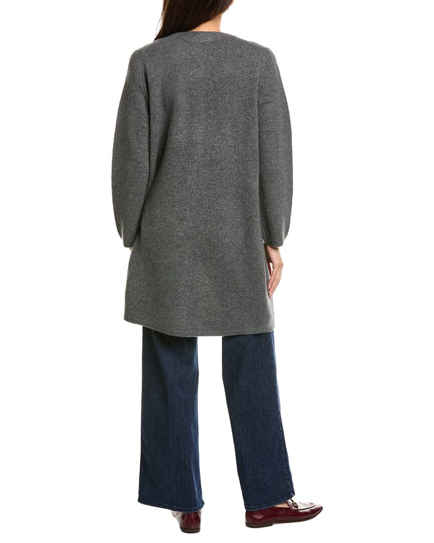 Vince | Womens | Easy Wool-Blend Car Coat | Grey