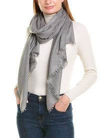 Amicale Cashmere | Womens | Solid Cashmere & Wool-Blend Wrap | Grey