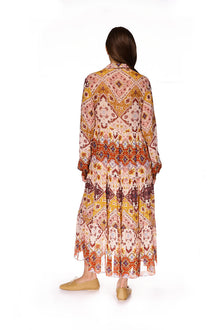 Lolan Dress | Rose Dawn Geo Emblem
