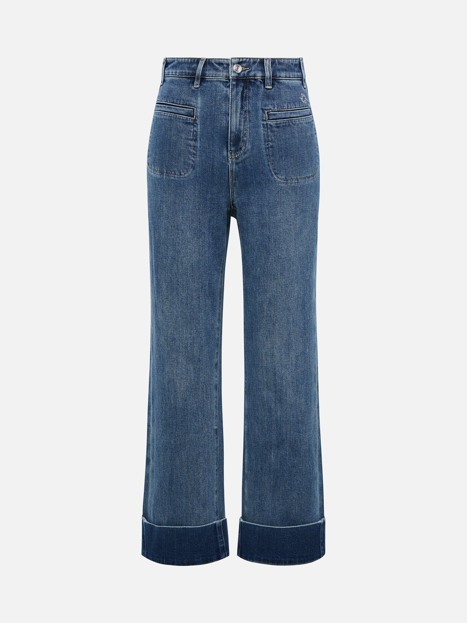 Long-staple Cotton Slim Jeans | Blue