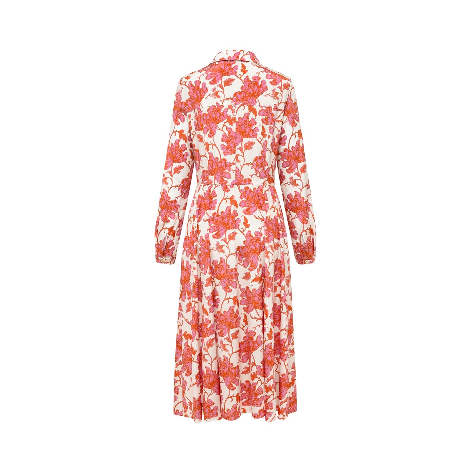 Silk Printed Dress | Pink