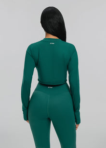 Cropped Long Sleeve | Dark Moss