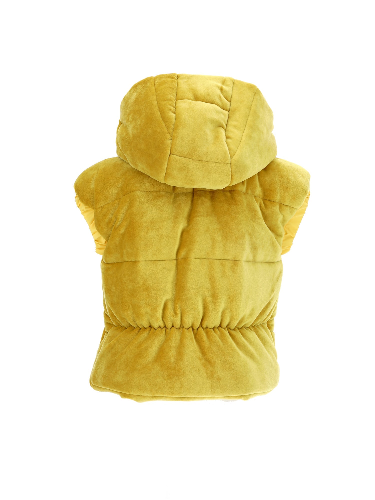 Girls | Hooded Chenille Gilet | Mustard